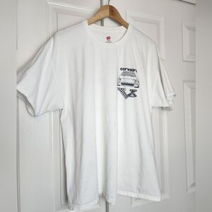 V8 Corvairs Vintage Cotton  White Corvair Graphic T-Shirt Size XL